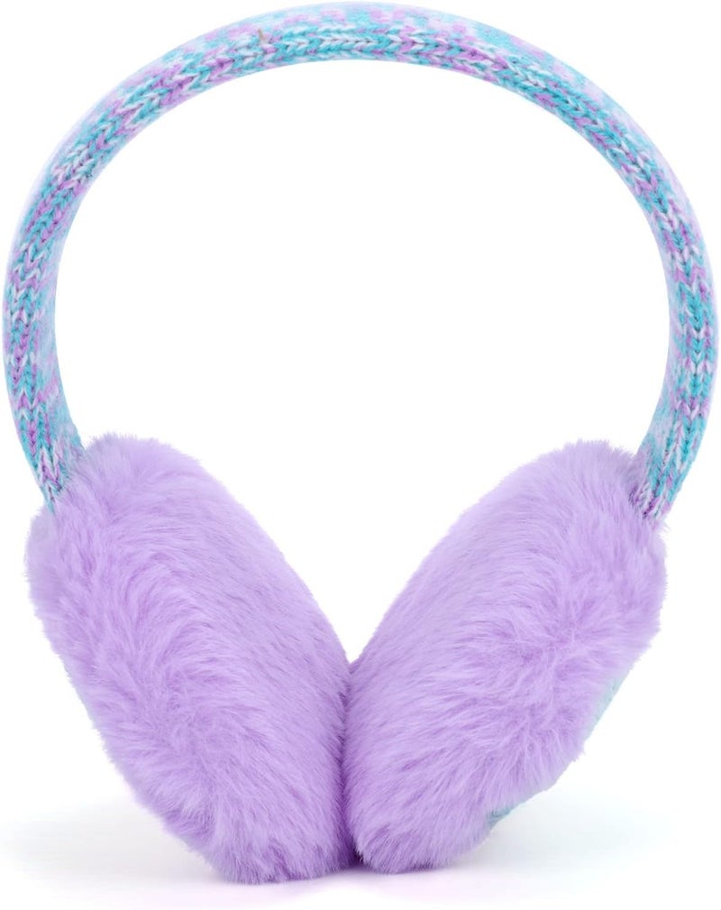 Ztl Kids Knit Earmuffs Soft Plush Ear Warmers Winter Outdoor Ear Muffs for Boys Girls - Image 2